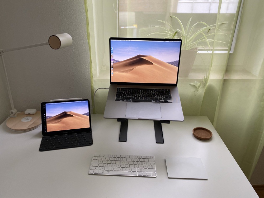 MacBook Pro and iPad Pro on a home office desk